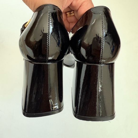 Gucci Black Patent leather Baby Horsebit Mid-Heel Mary Jane Pumps EU 37.5 - Picture 5 of 9